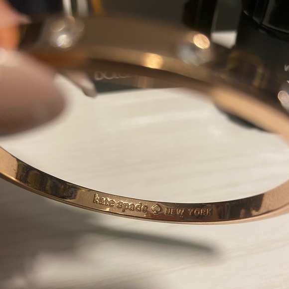 Rose Gold Kate Spade Bracelet with Pave Stones - Picture 2 of 5